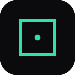 1986 Studios favicon — mint crop-mark frame on ink